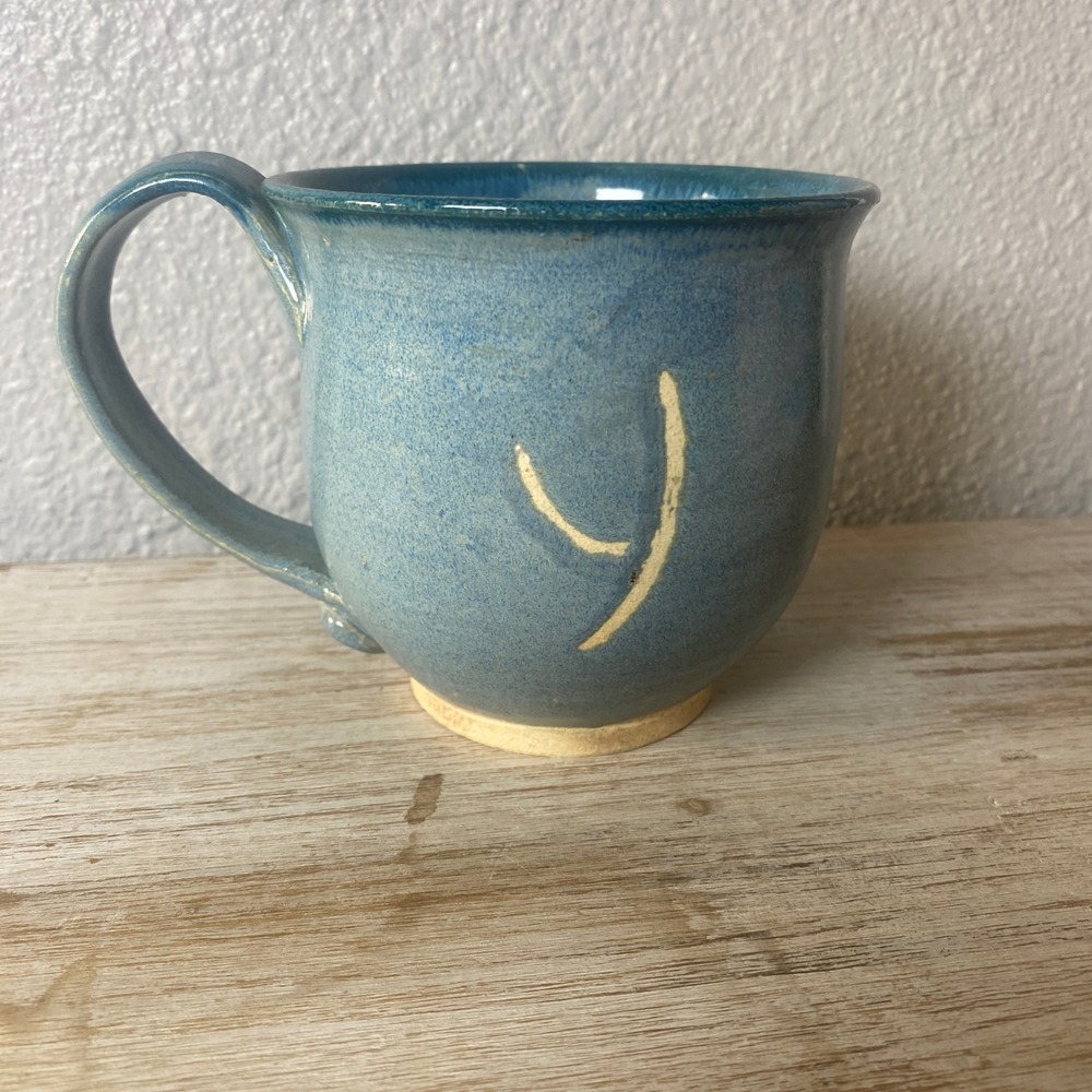 Vintage Handmade Mug Country Western Rustic Shabby Chic Boho Glazed Unique‎